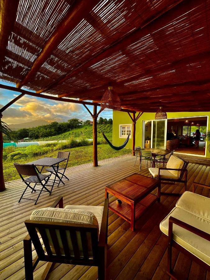 Chambre Et Sdb Privative Ylang Ylang Vue Mont Pelee Dans Maison Partagee Le Morne-Rouge Εξωτερικό φωτογραφία